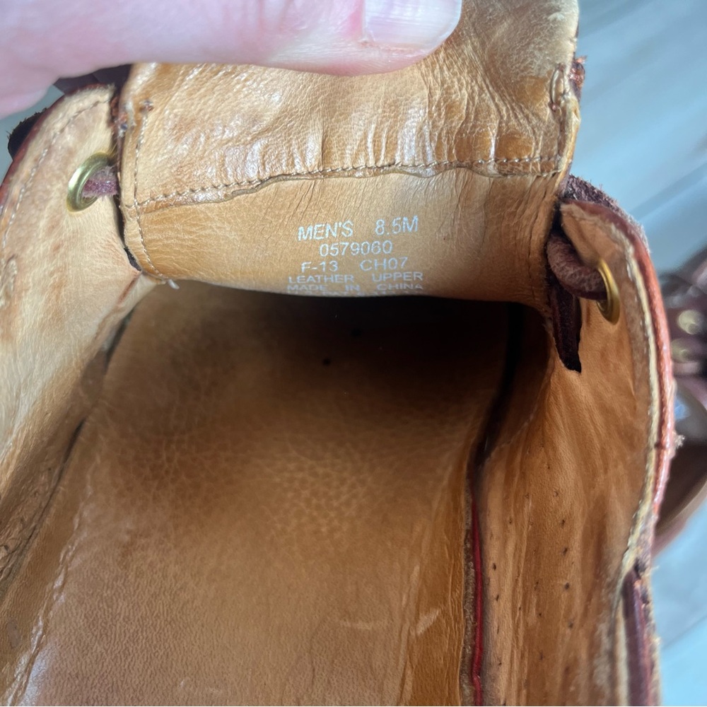Men's Sperry top-sider Premium Leather Boat Shoes in Rich Brown - Picture 7 of 7